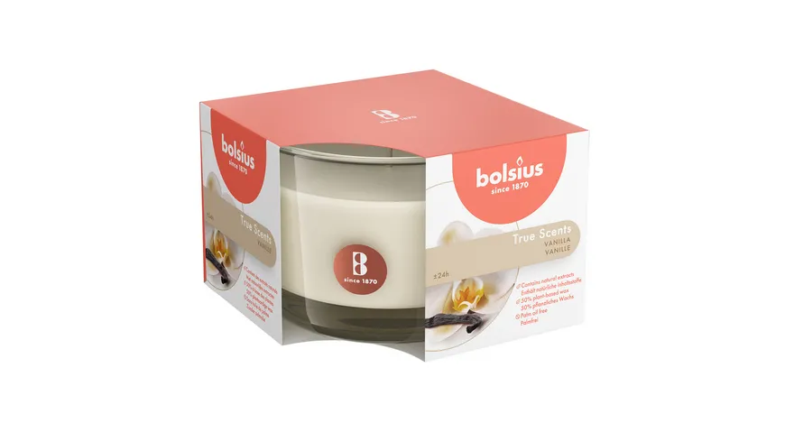 bolsius Duftglas medium True Scents Vanille Vanille