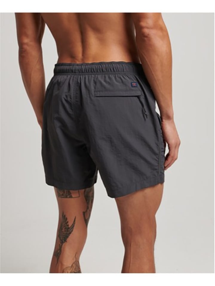 Superdry Badeshorts in Schwarz günstig kaufen