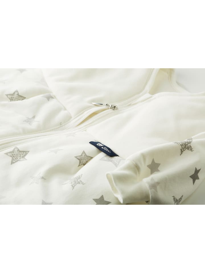 Alvi Schlafsack Mäxchen Thermo mit Arm Exklusiv in Silver Stars Silbergrau günstig kaufen