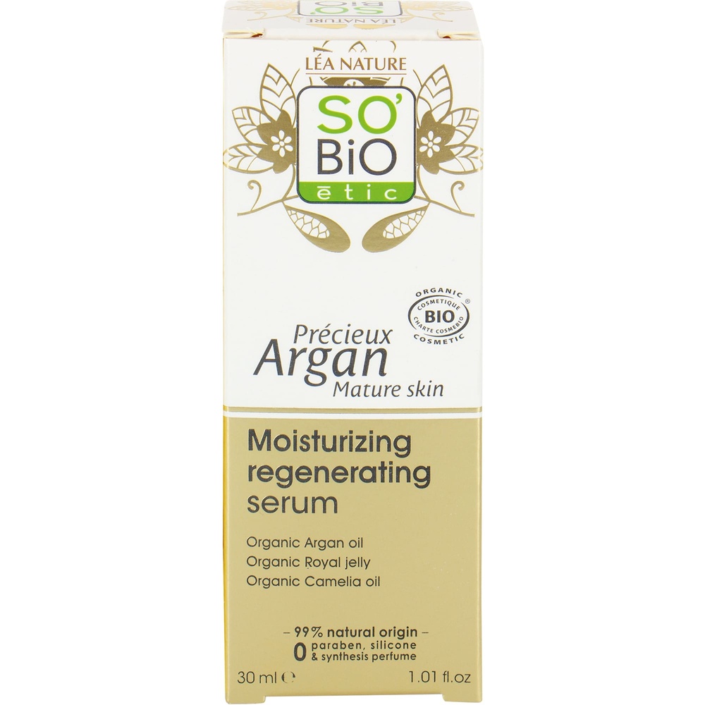 LÉA NATURE SO BiO étic Sérum hydratant¹ régénérant, Précieux Argan Peaux Matures Sérum