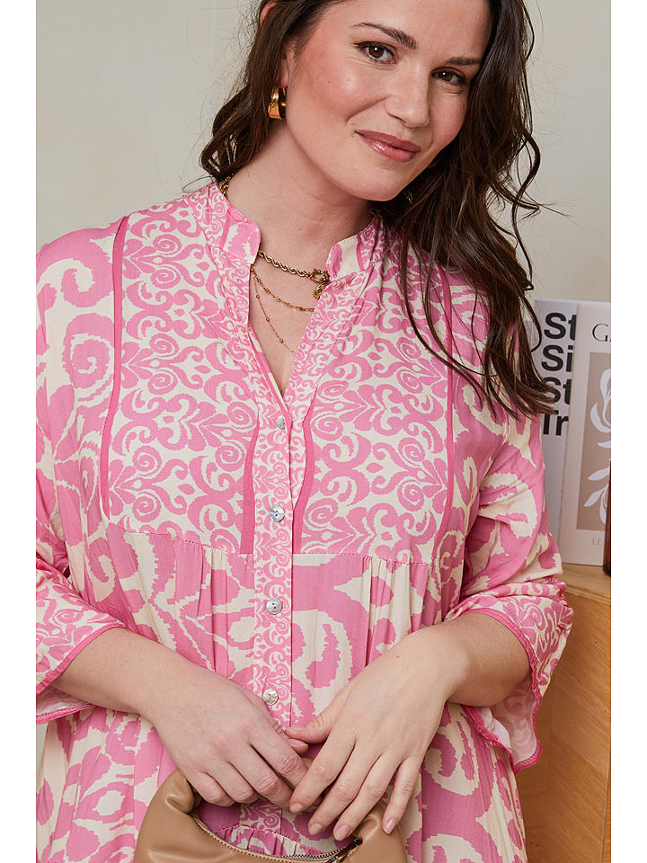 Curvy Lady Kleid in Rosa günstig kaufen