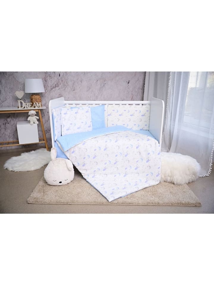 Lorelli Babybettwäsche Set Smile 6-tlg in blau günstig kaufen onesize
