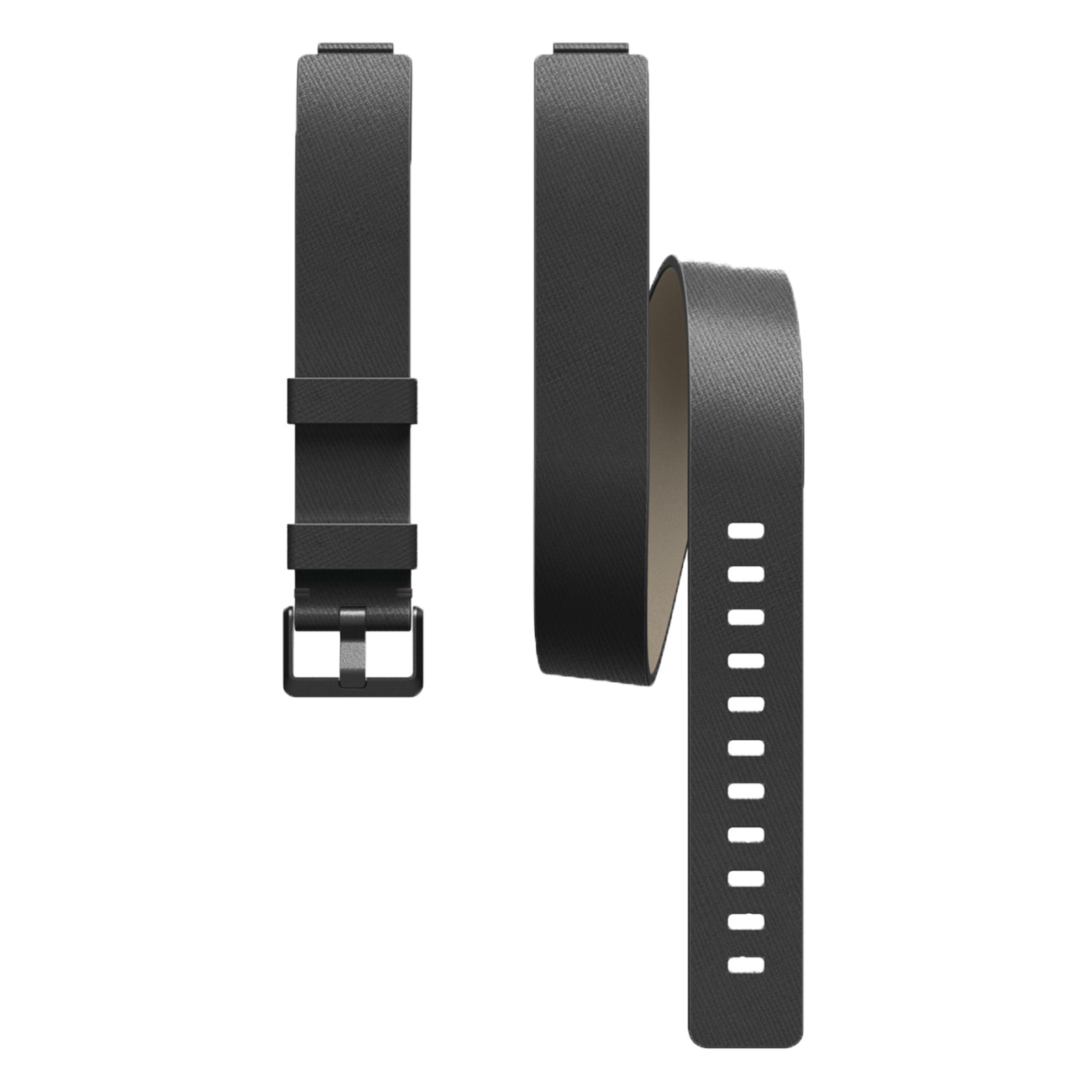 Luxe Horween Leather Double Wrap Black. Armband