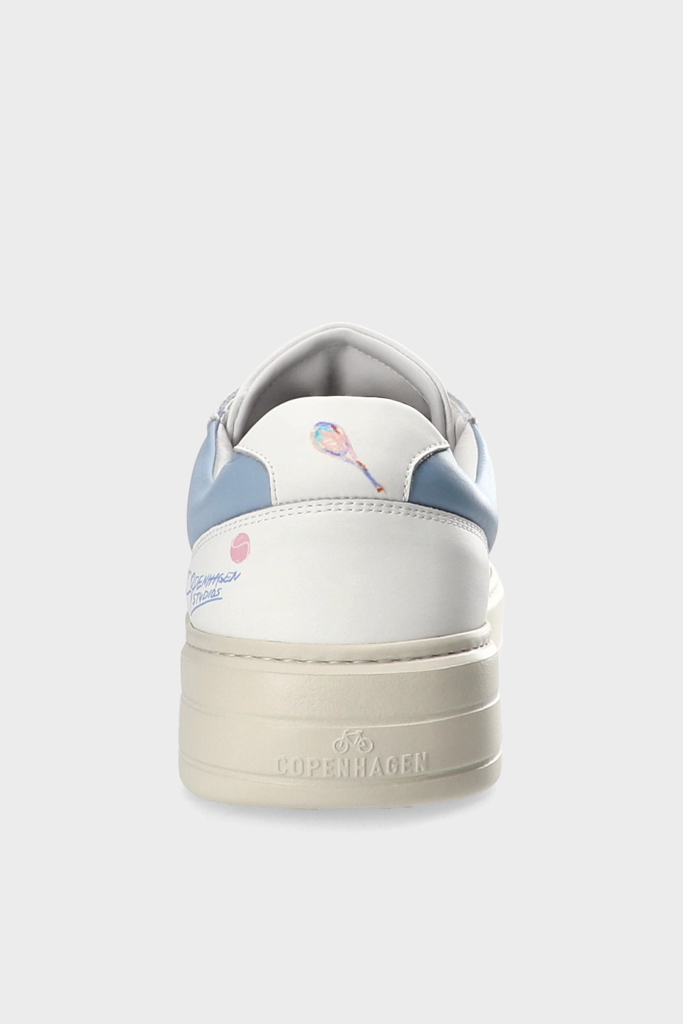 CPH MELBOURNE M - leather - white/light blue