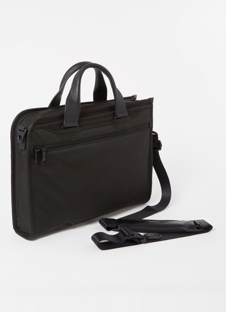 Tumi Alpha 3 business bag with leather details