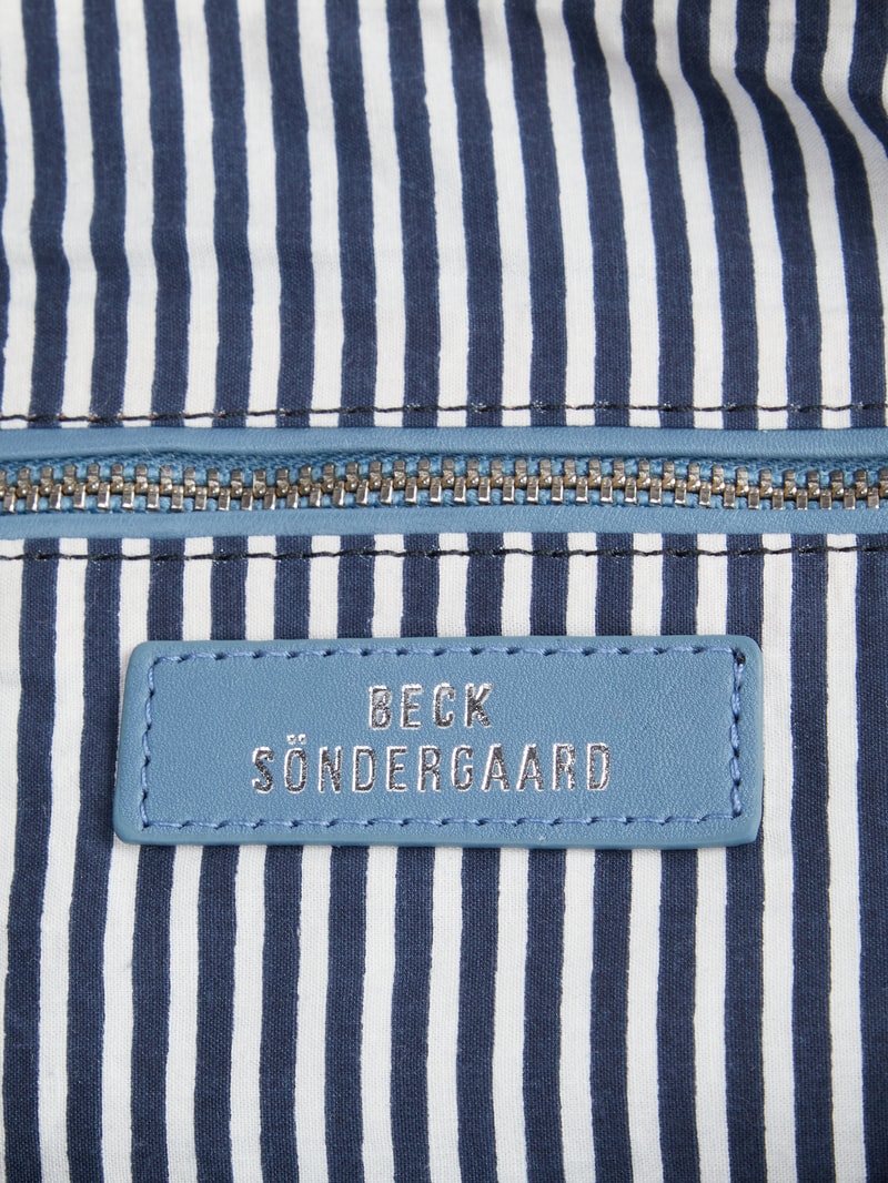 Hobo Bag aus Leder in ozean blau