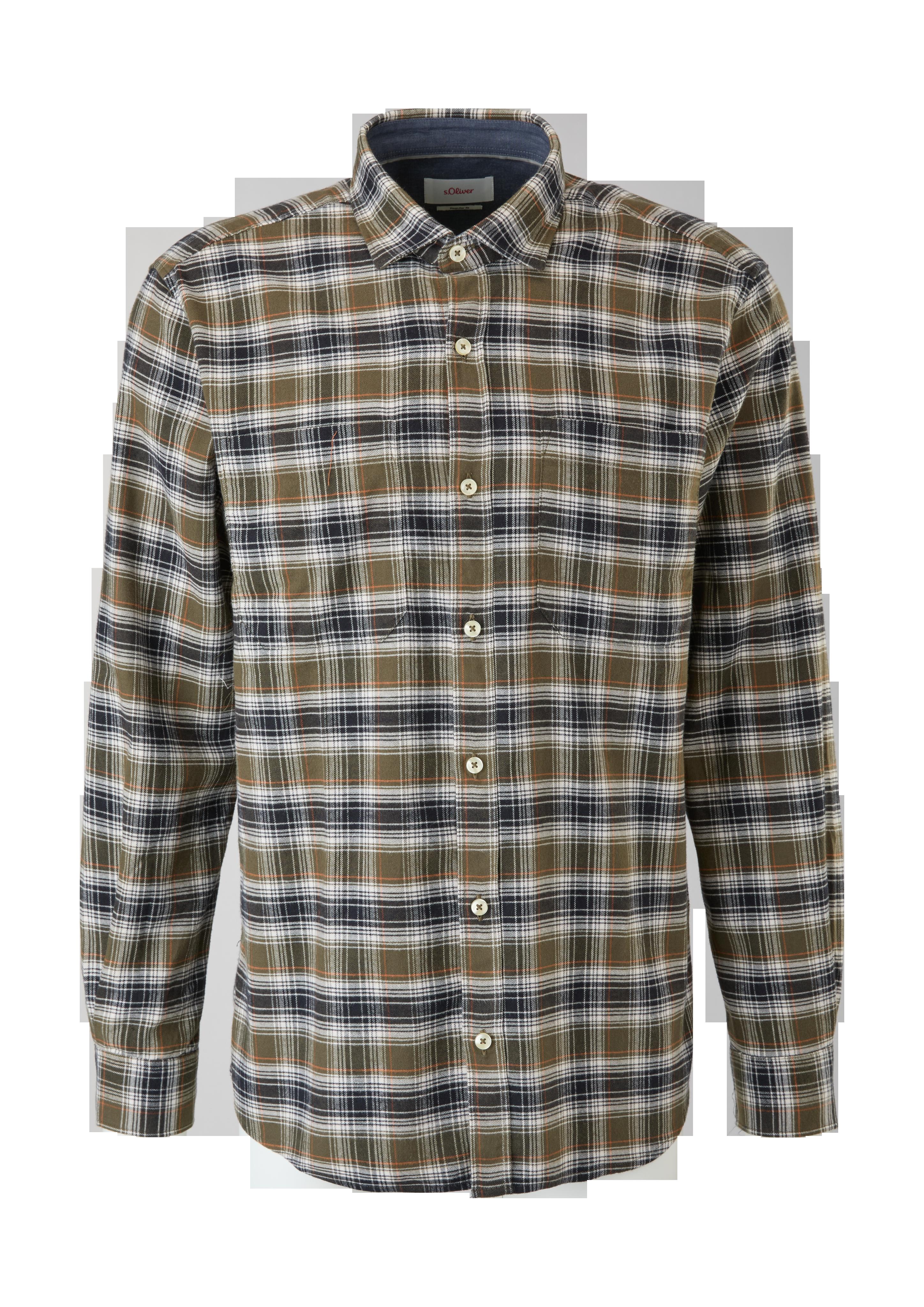 Regular: Karohemd aus Twill  2121004-78N6