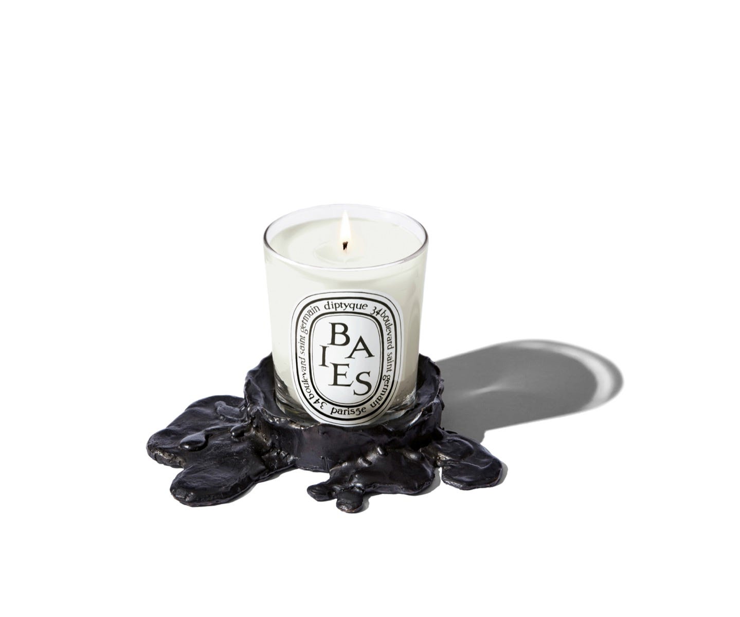 Photophore bronze noir petit modèle - Pour bougie classique