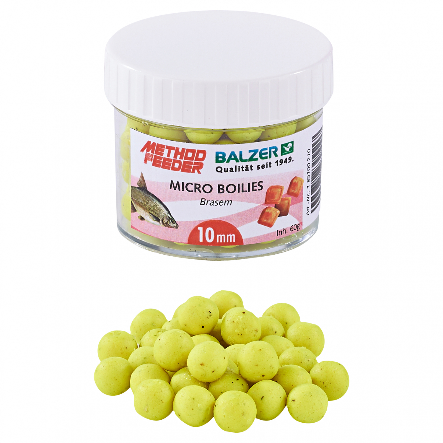 Balzer Method Feeder Boilies (gelb, brasem)