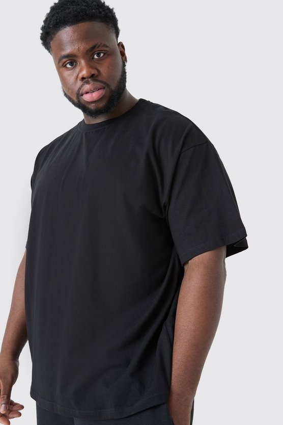 Plus Oversize Rundhals T-Shirt