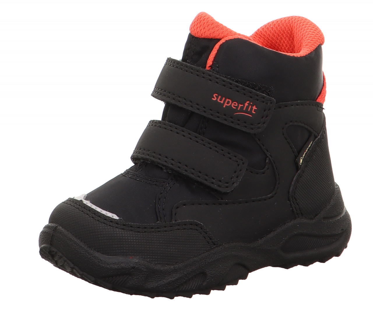 GLACIER - Schwarz/Rot Boots mit Klettverschluss