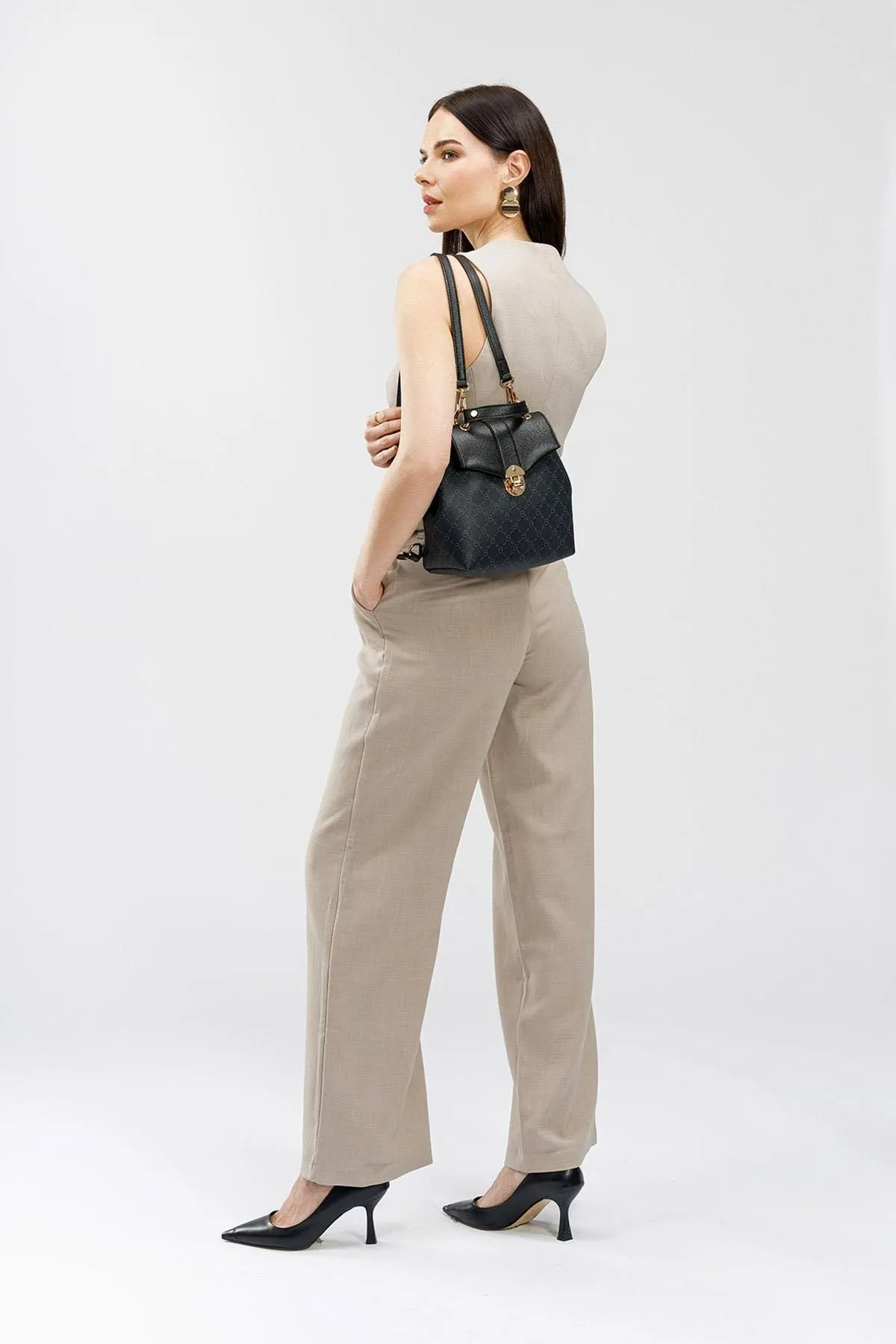 Lucky Bees  Gemusterter Damenrucksack