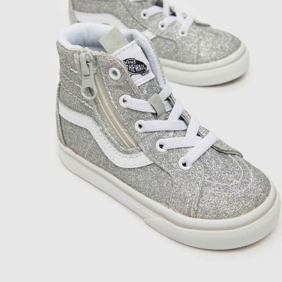 Vans ezüst SK8-Hi Reissue Zip Lány Kisgyermek Tornacipő