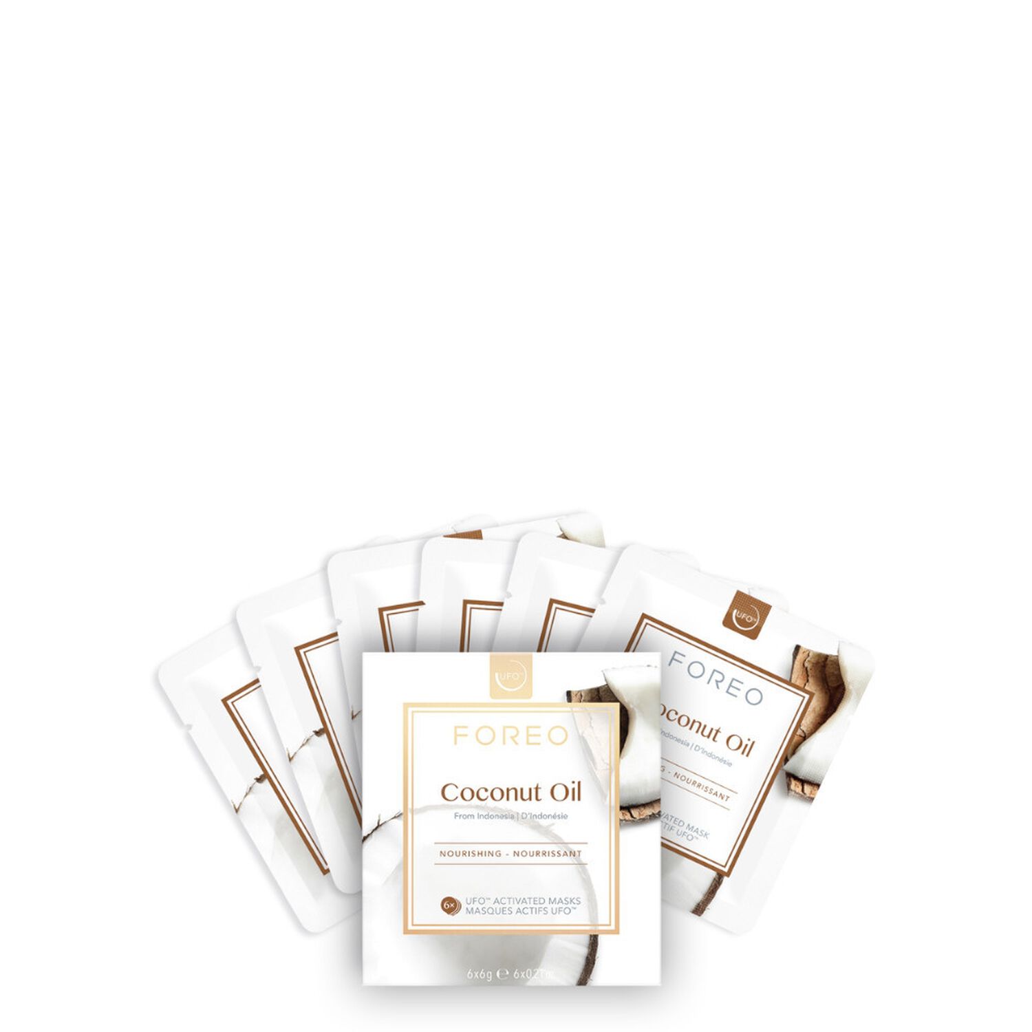 Foréo UFO™ Coconut Oil Masque Nourrissant à l'Huile de Coco x 6
