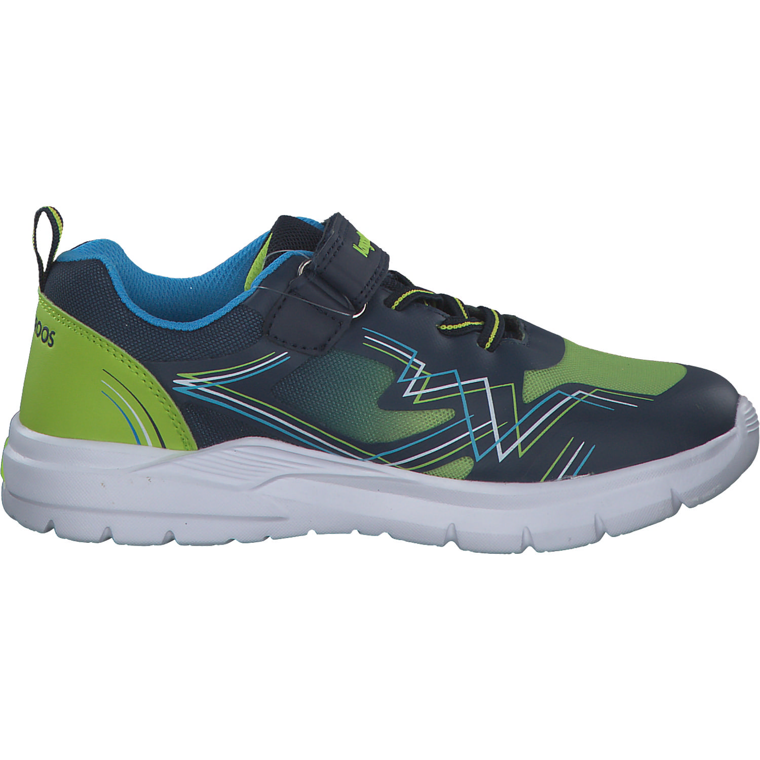 KangaROOS K-SL Flasher EV 00011, Sneakers Low, Kinder, dk navy/lime