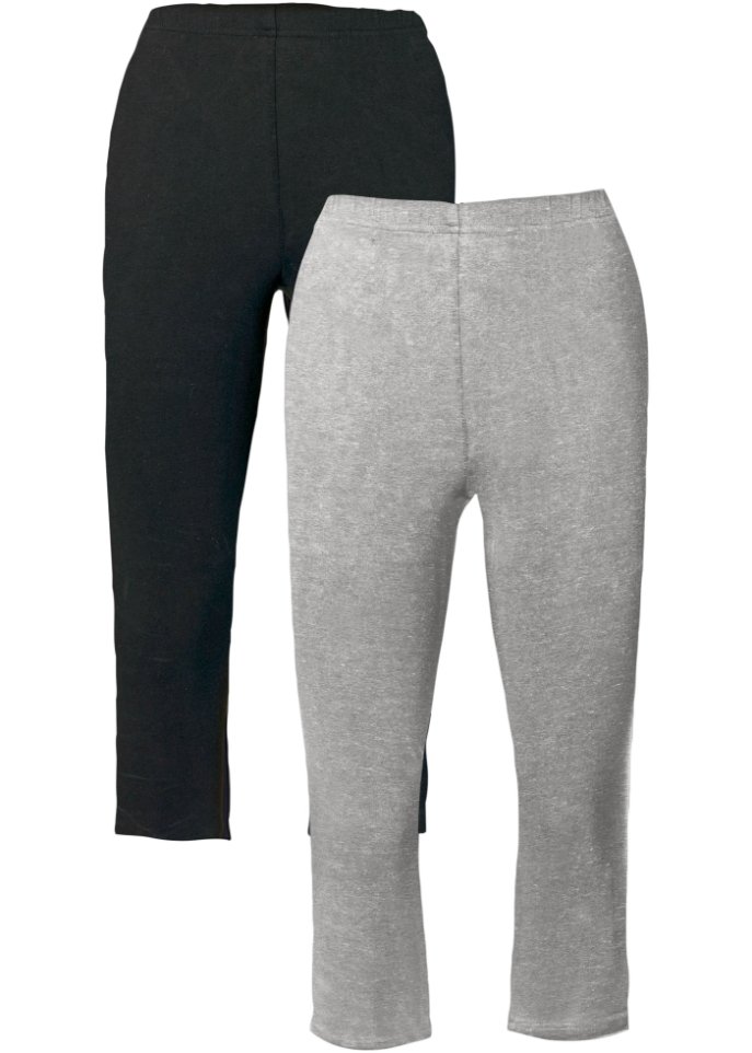 Stretch-Capri-Leggings (2er Pack)