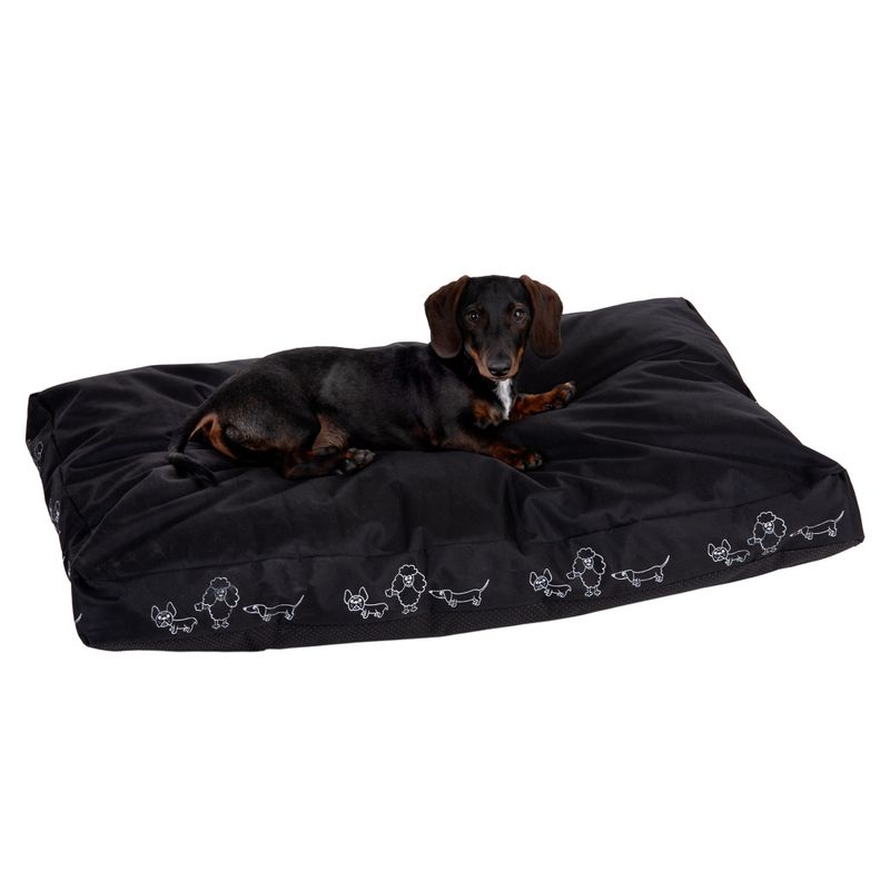 Hundekissen Silhouette schwarz zu TOP-Preisen