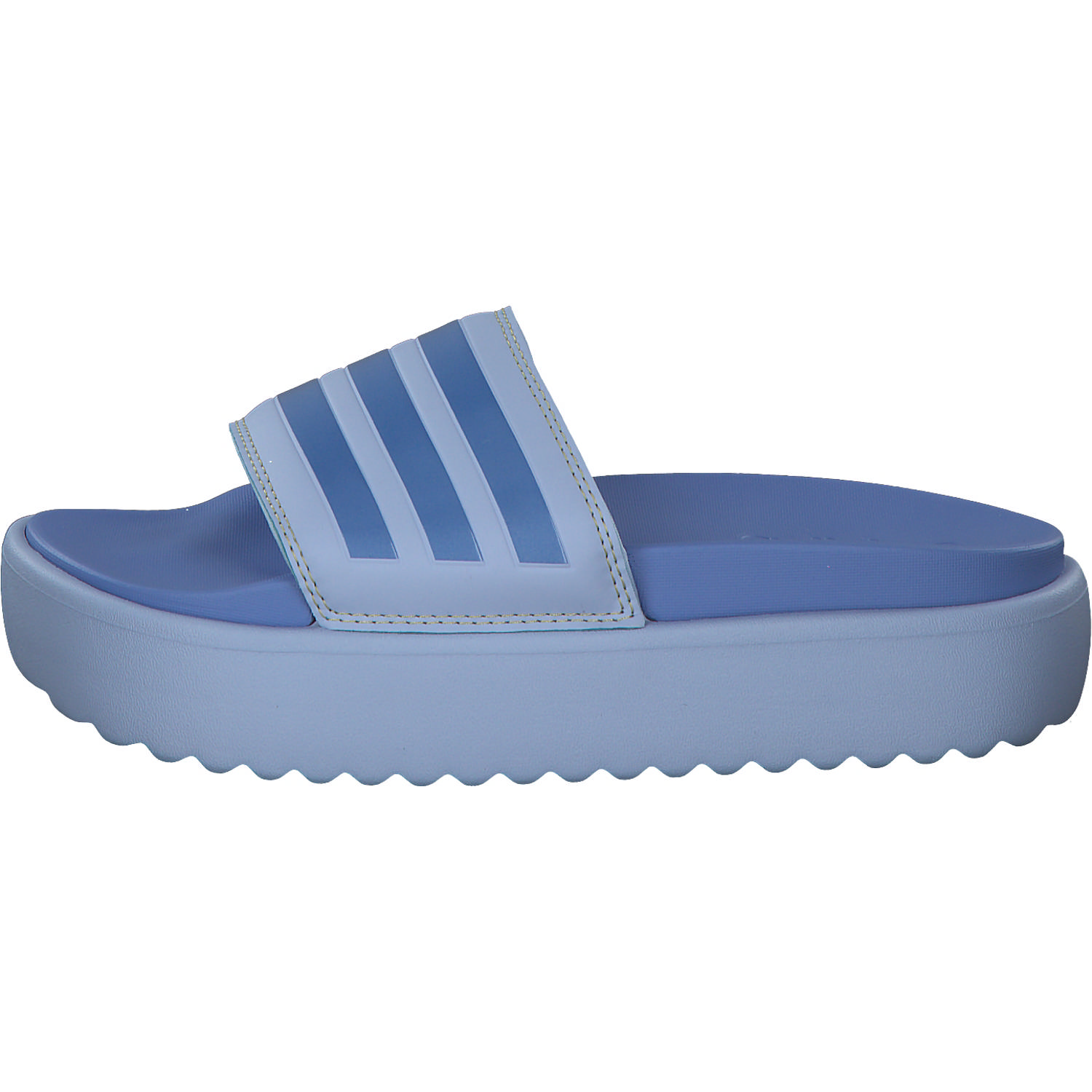 Adidas Adilette Platform, Badeschuhe, Damen, blue dawn/blue fusion met
