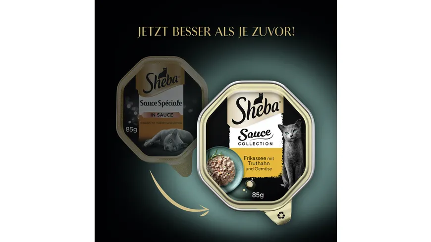SHEBA® Schale Sauce Spéciale Frikassee mit Truthahn und Gemüse 85g 85 g