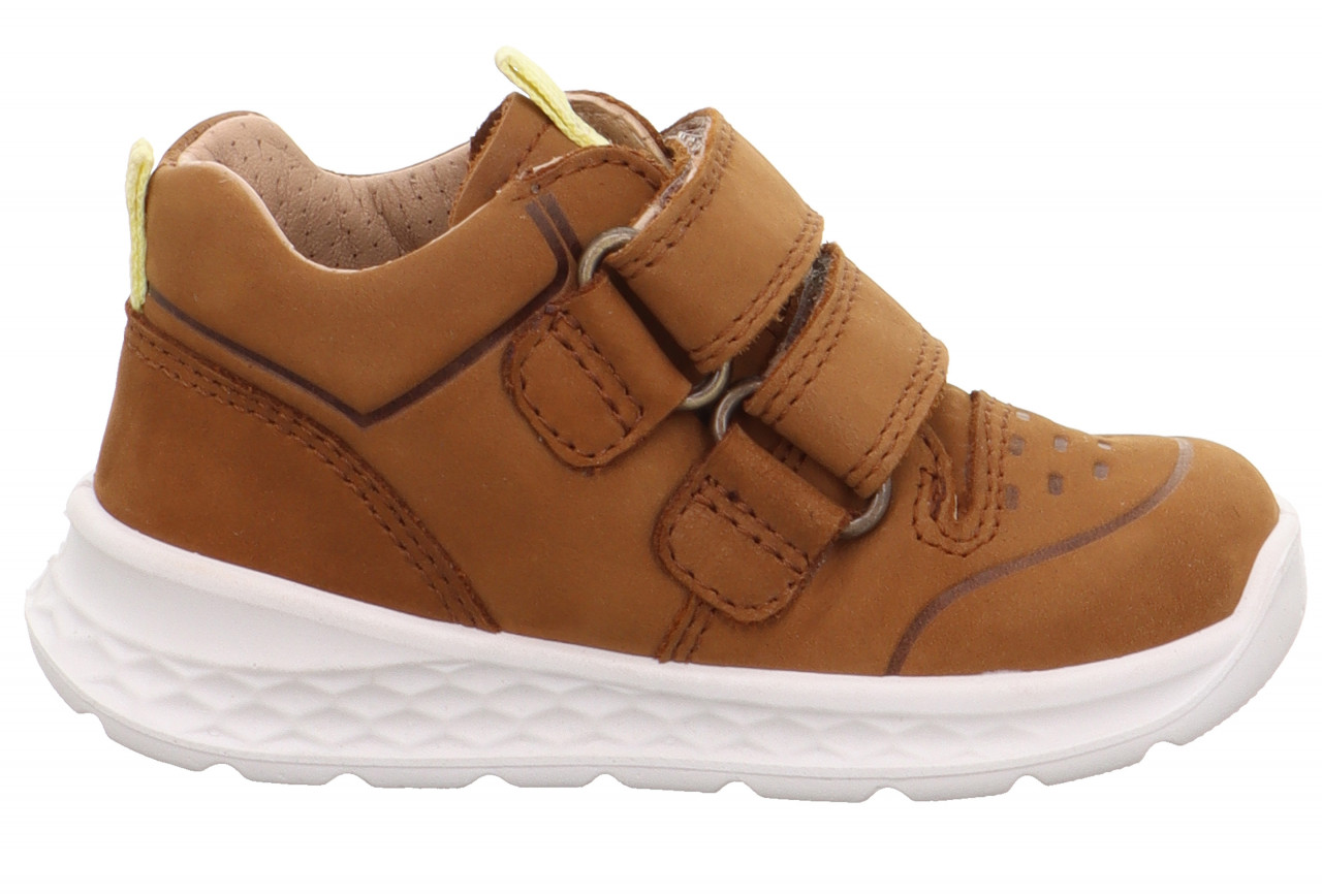 BREEZE - Braun/Gelb Sneaker low mit Klettverschluss