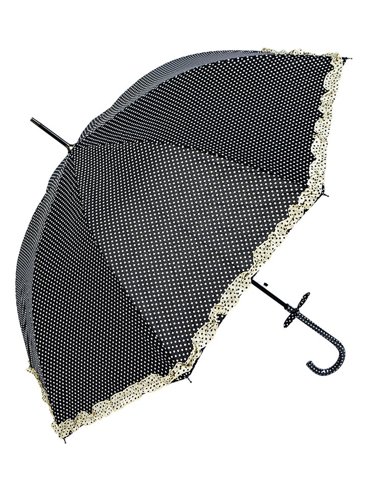Clayre & Eef Stockschirm in Schwarz - Ø 90 cm günstig kaufen onesize