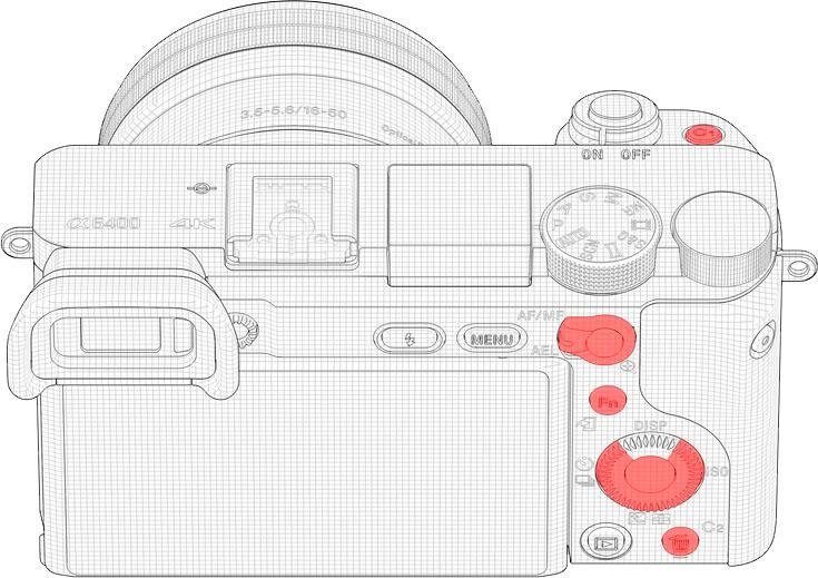 Sony ILCE-6400B - Alpha 6400 E-Mount Systemkamera (24,2 MP, 4K Video, 180° Klapp-Display, NFC, nur Gehäuse)