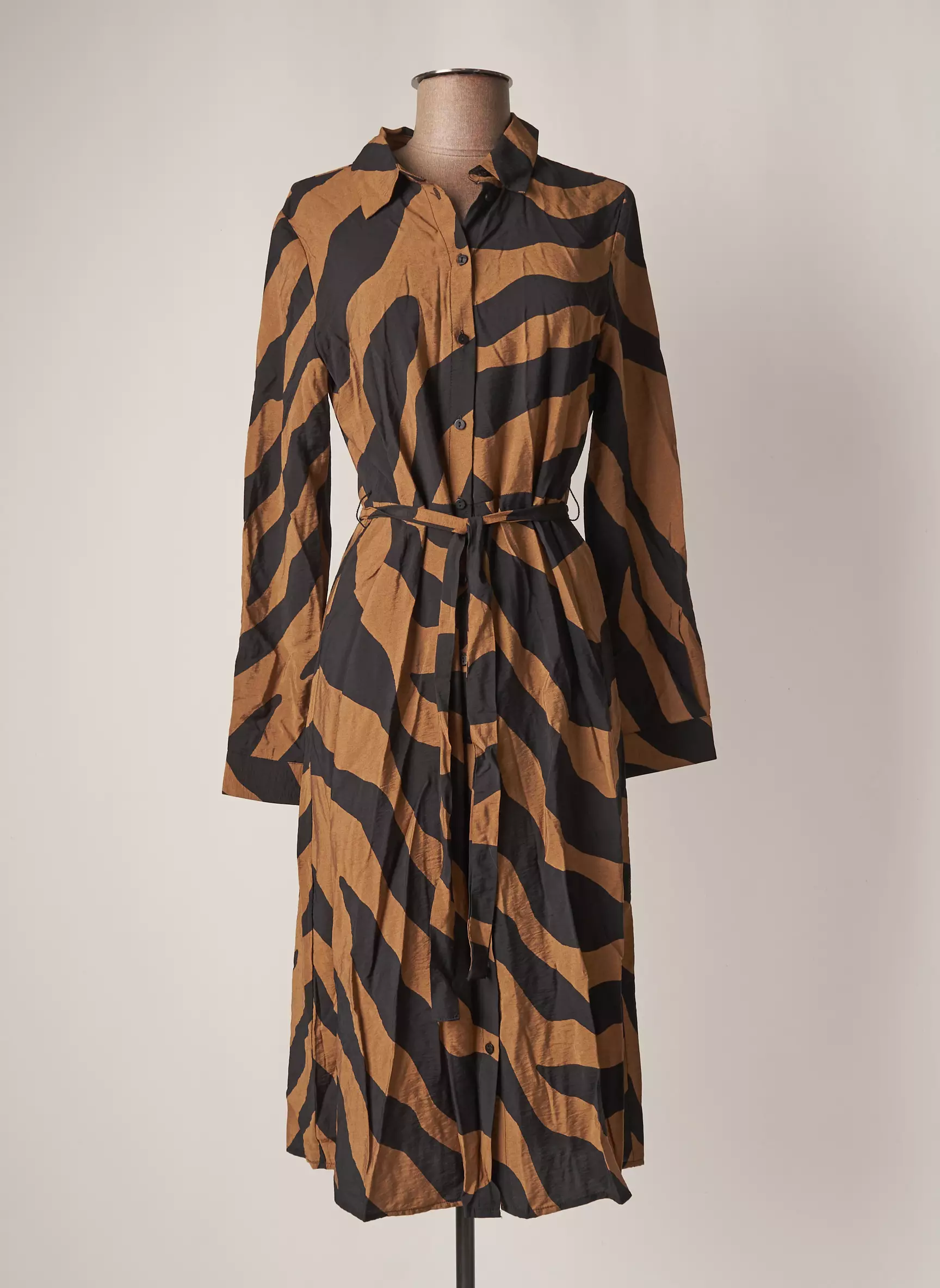 Vila Robes Mi Longues Femme couleur marron
