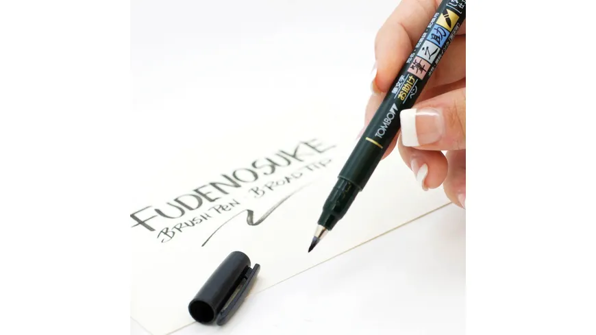 Tombow Kalligraphie-Stift Fudenosuke schwarz weiche Spitze