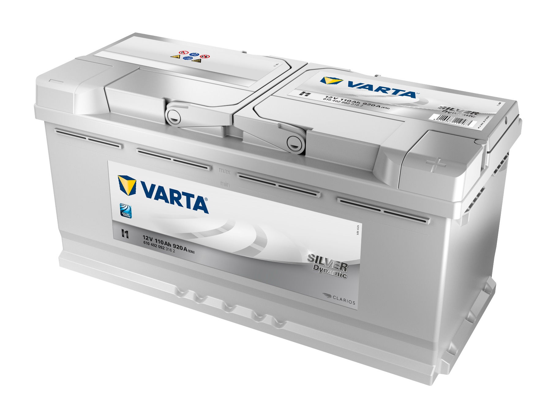 VARTA Silver Dynamic Autobatterie I1, 610 402 092, 110 Ah, 920 A - ATU