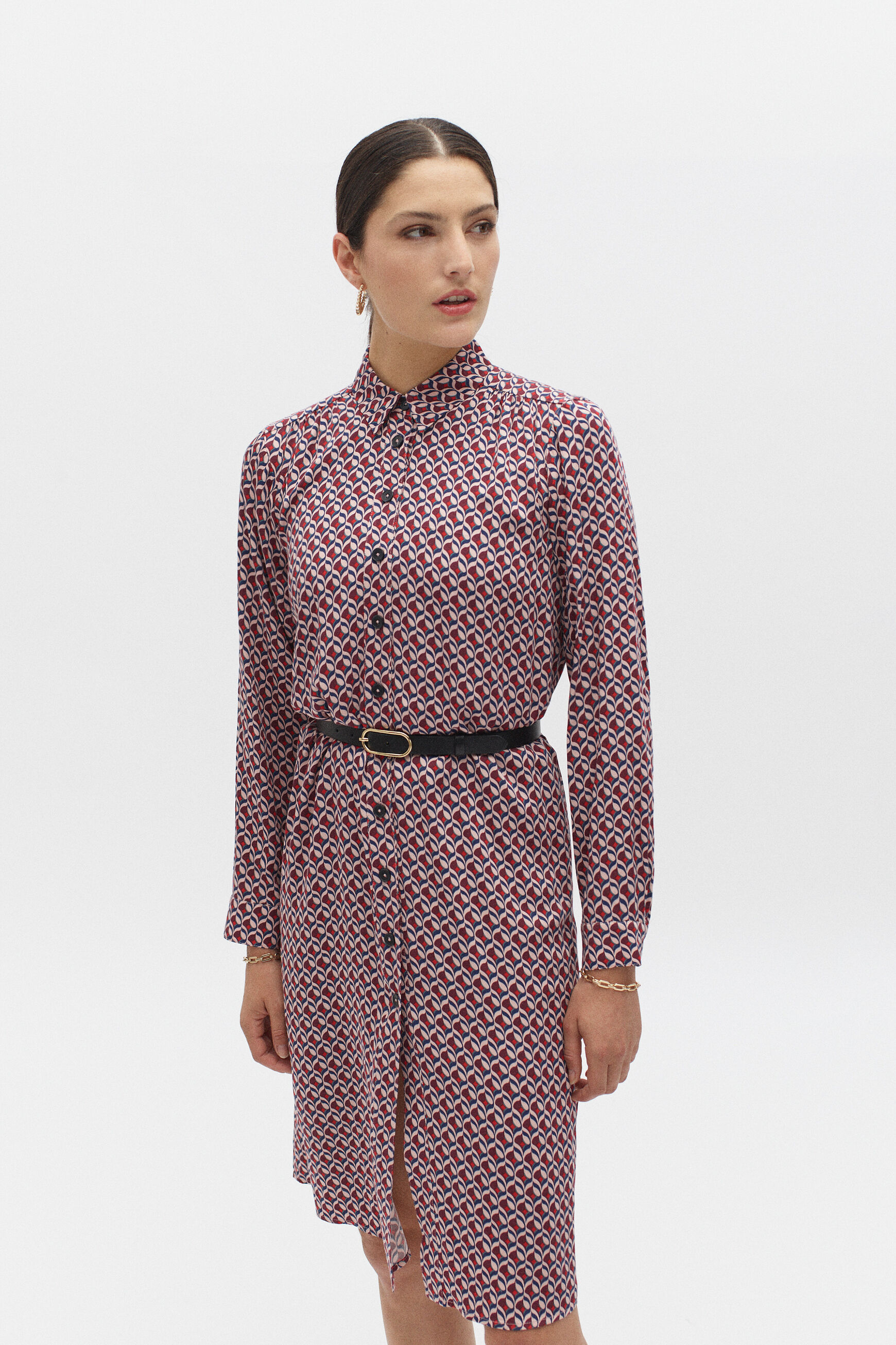robe pastel red rouge femme