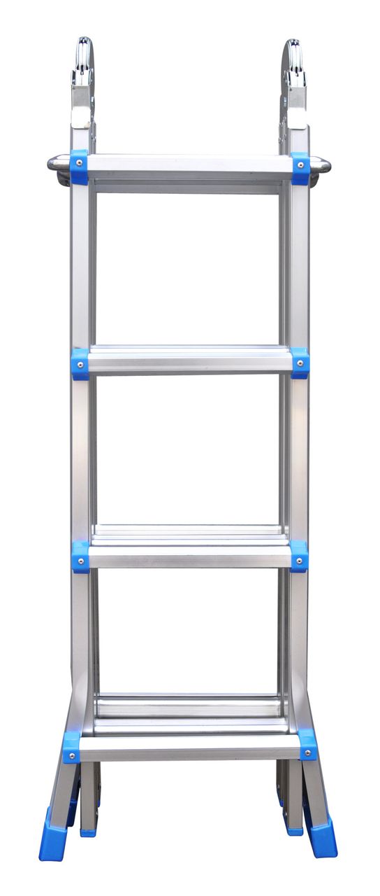Vago-Tools Teleskopleiter Stehleiter Mehrzweckleiter Alu Leiter Klappleiter 4 x 4