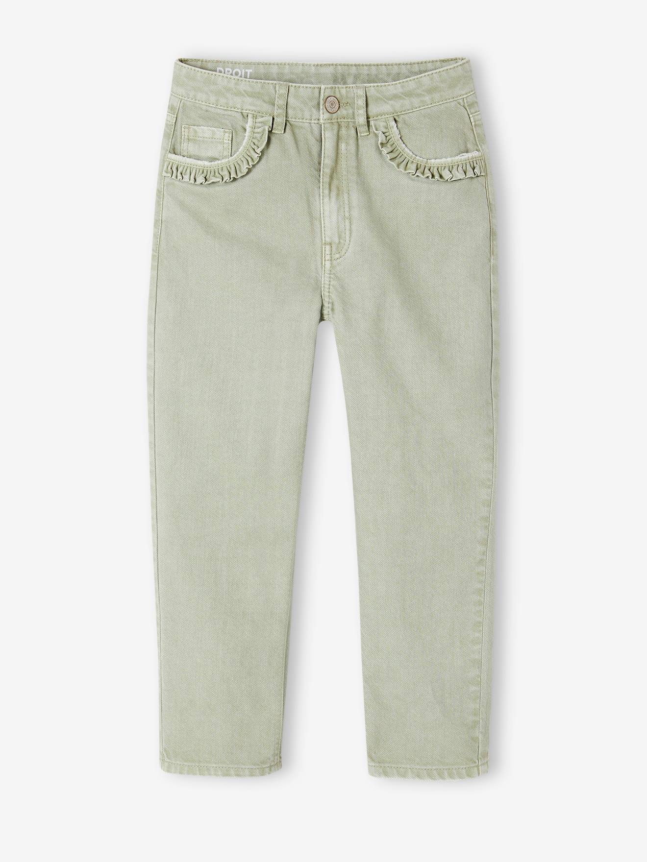 Vertbaudet Gerade Mädchen Hose, Hüftweite REGULAR - blush