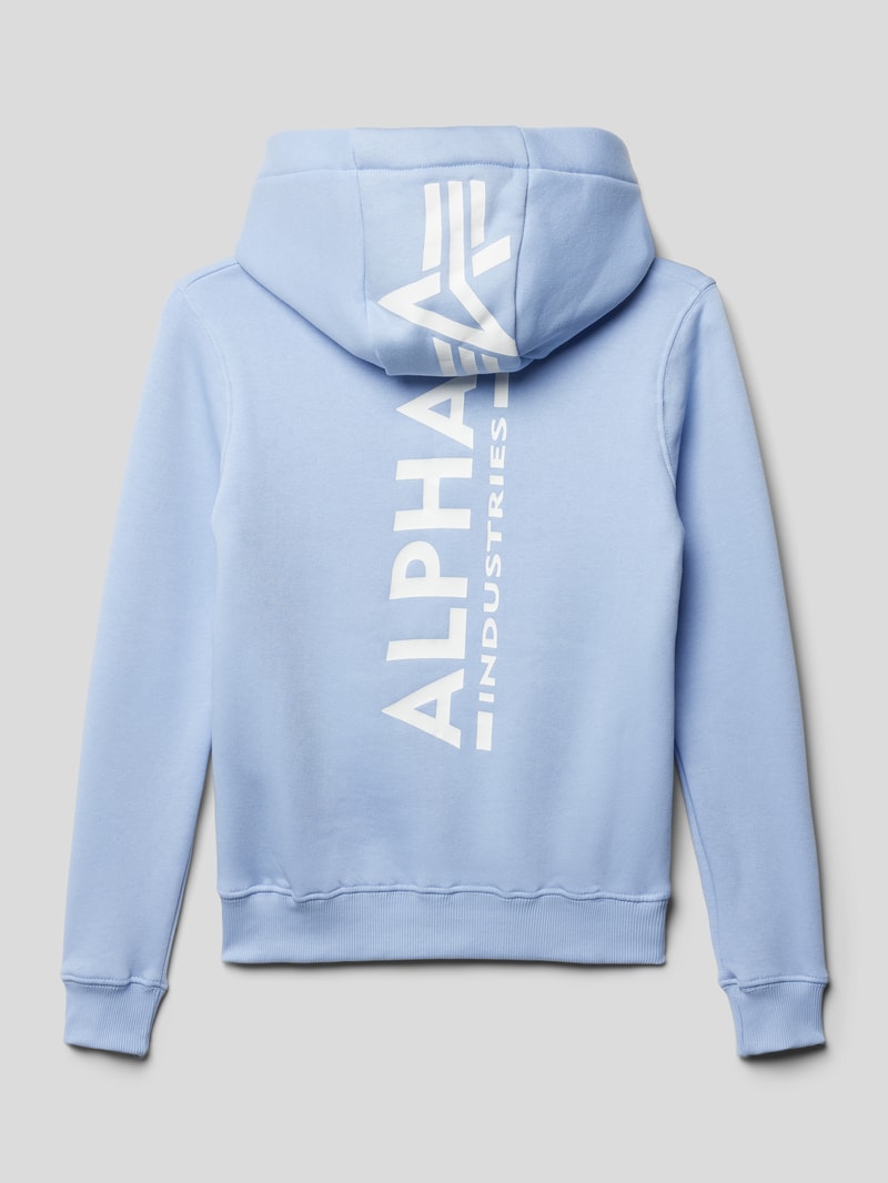 Hoodie mit Kapuze in bleu