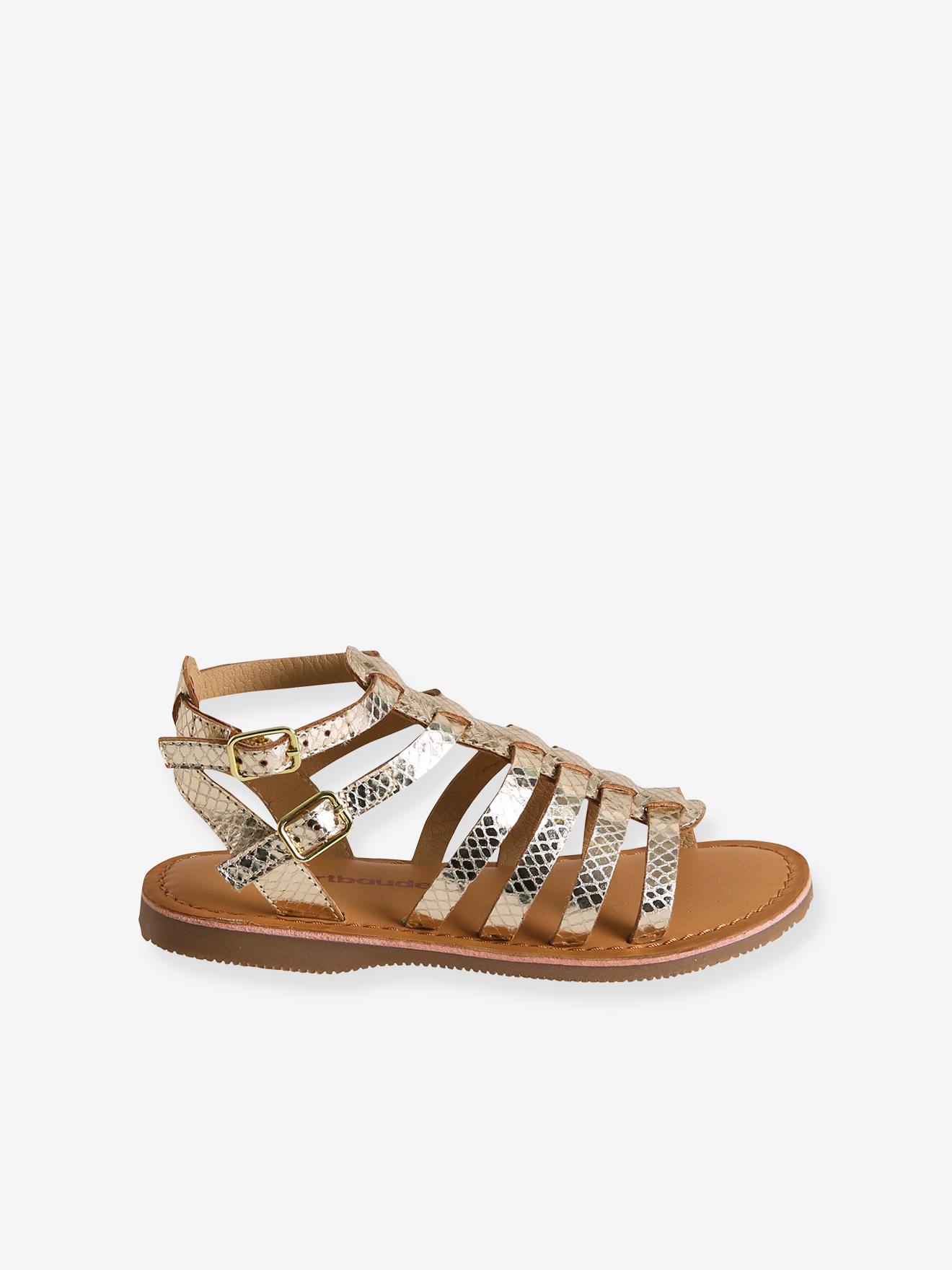 Vertbaudet Mädchen Römersandalen - gold