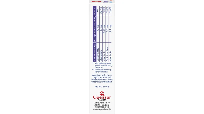 Doppelherz Coenzym Q10 + Magnesium + B-Vitamine EXTRA