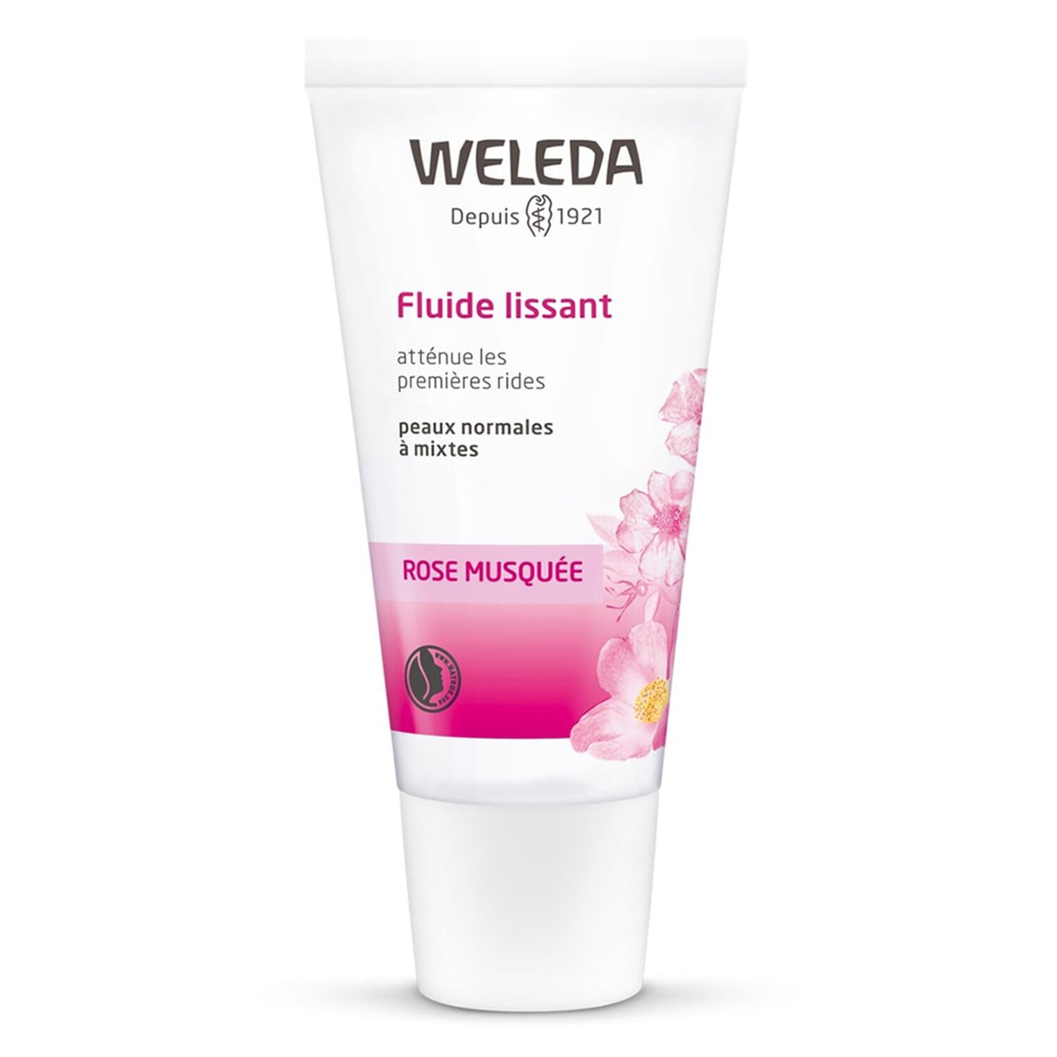 Weleda Rose Musquée Fluide Lissant - Peaux Normales à Mixtes - Atténue les Premières Rides - 30 ml