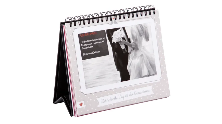 goldbuch Tischaufsteller Hochzeit für 12 Fotos 10x15 cm