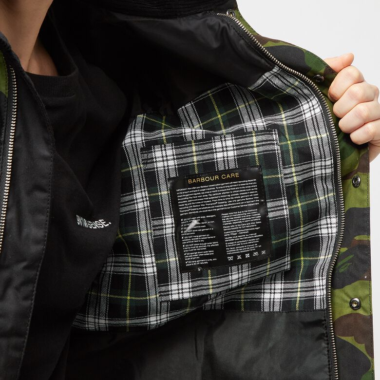 A Bathing Ape x Barbour 1st Camo International Rain Jacket green
