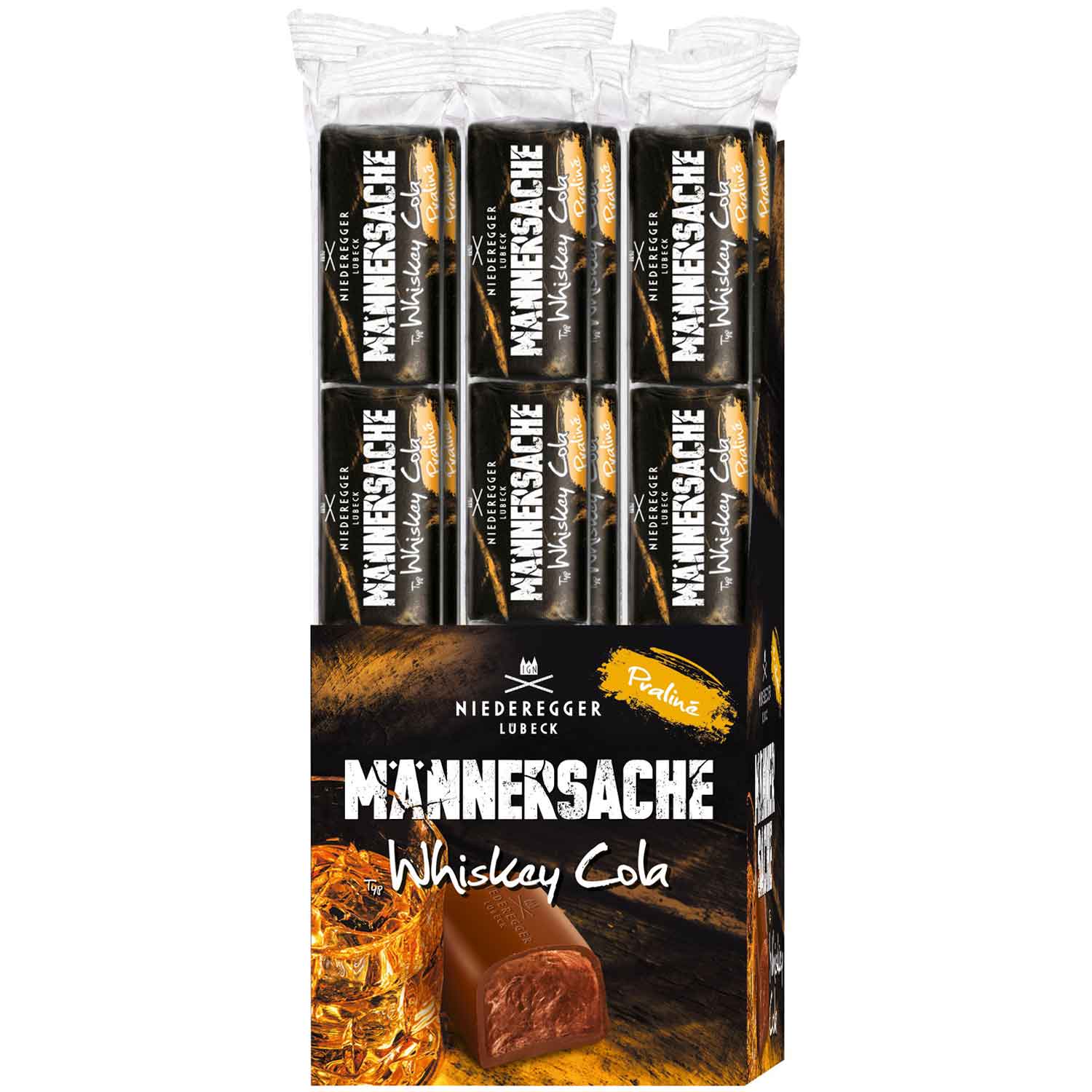 Niederegger Männersache Typ Whiskey Cola 4x12,5g