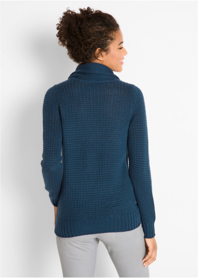 Rollkragenpullover mit Kordeln