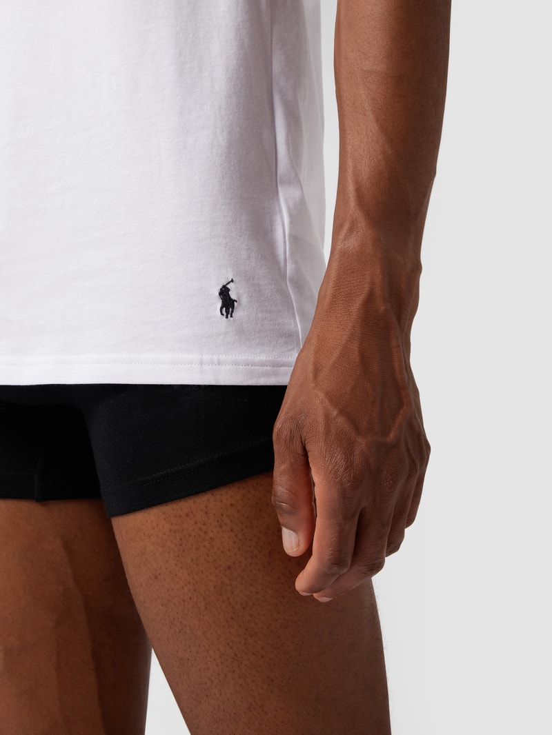T-Shirt aus Baumwolle im 2er-Pack in weiß