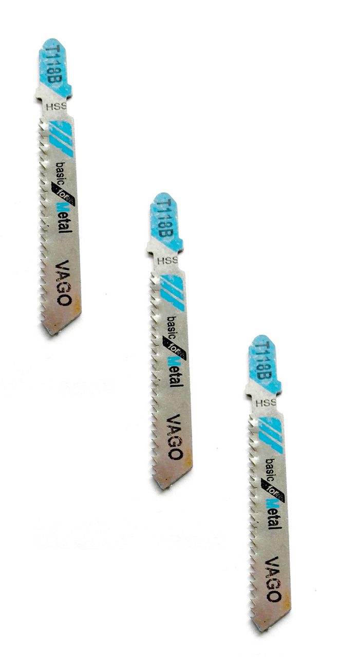 Vago-Tools Stichsägeblatt Metall T118B T-Schaft 25x