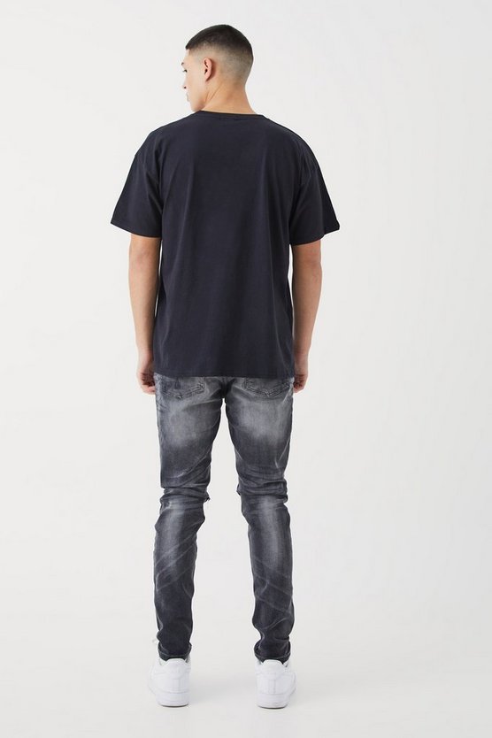 Skinny Stretch Jeans mit Rissen