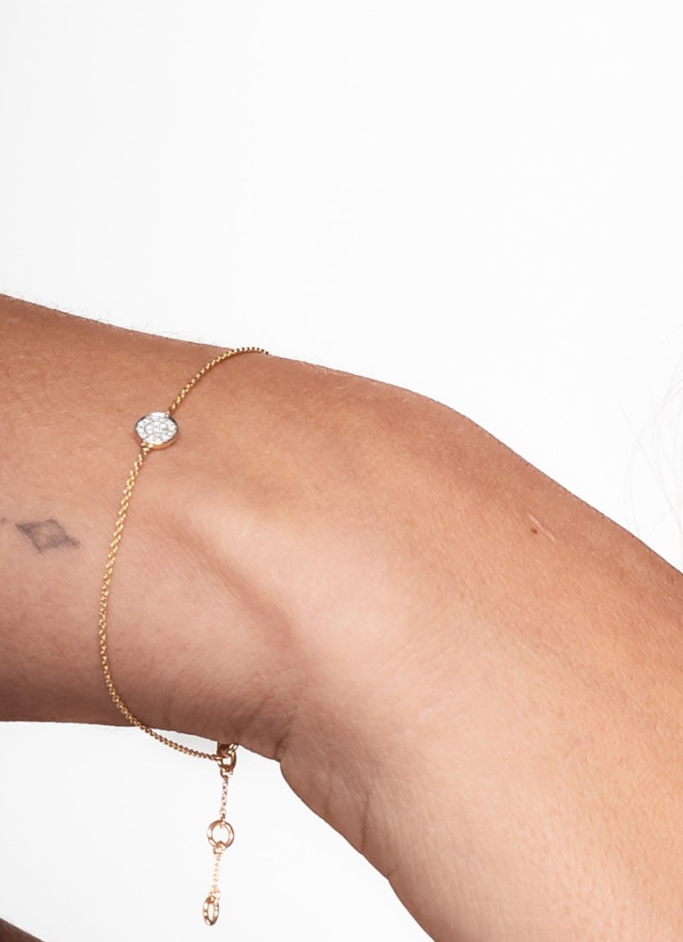 Culet Jewellery Circle bracelet of 18 carat yellow gold with diamond
