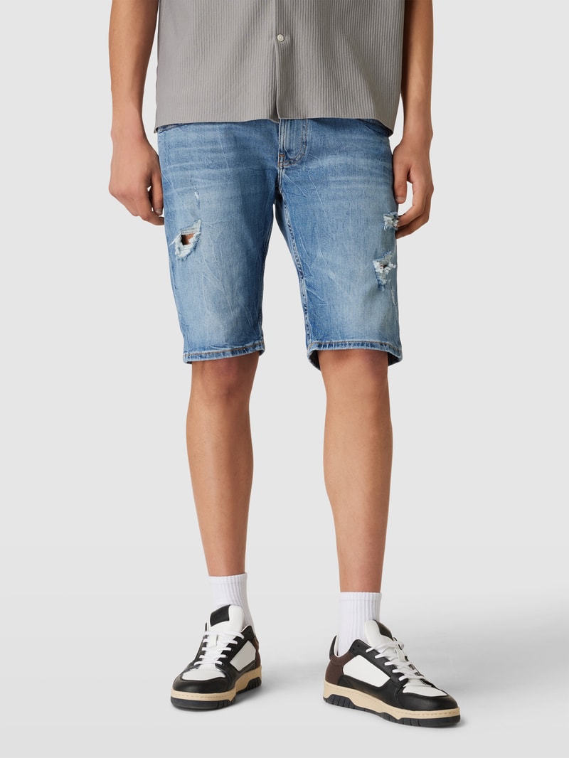 Jeansshorts im Destroyed-Look Modell 'RONNIE' in jeans