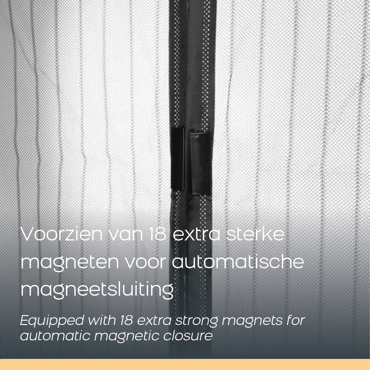 Orange Donkey Miracle magnetische Fliegengittertür
