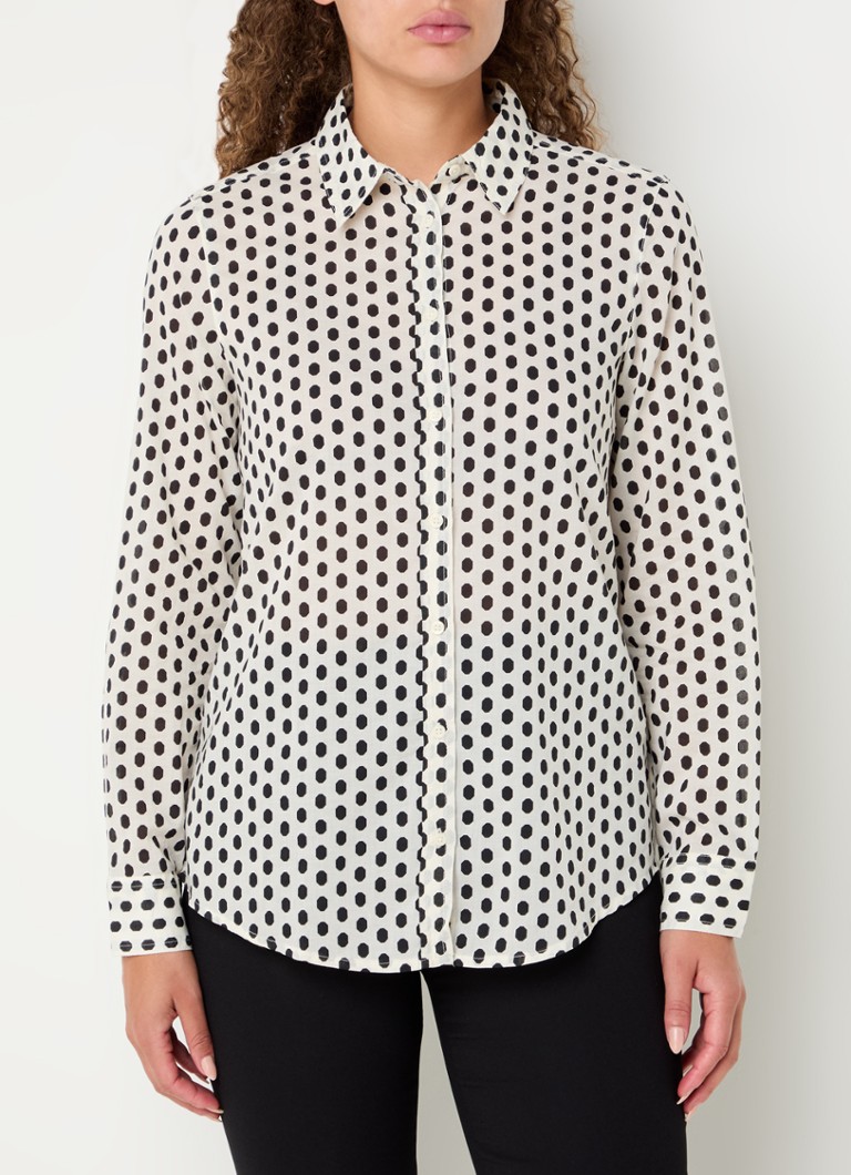 Benetton  Blouse met print en stretch