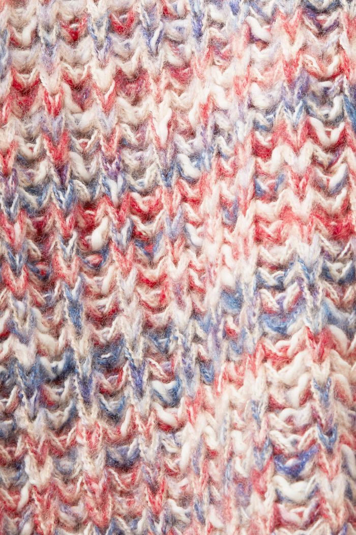 Mehrfarbiger Pullover mit Stehkragen