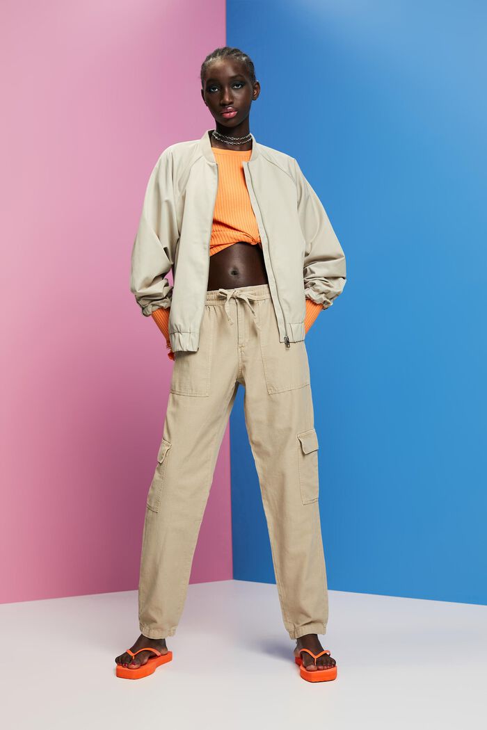 Cargohose aus Materialmix mit TENCEL™
