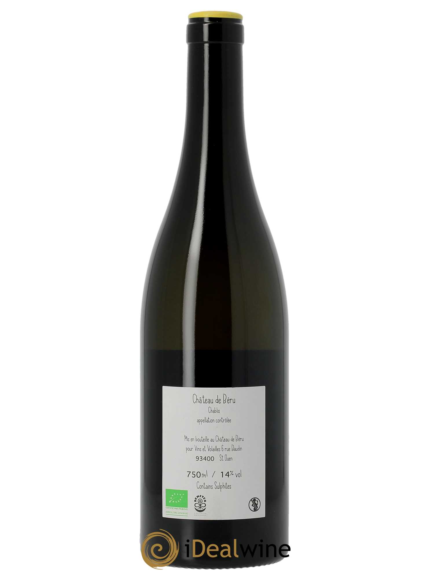 Chablis Sorcières Château de Béru  2018 - Lot de 1 Bouteille